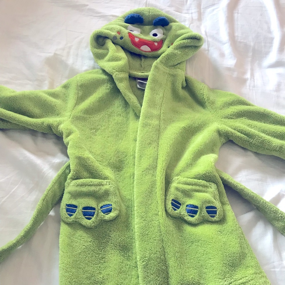 Super cute little monster bathrobe